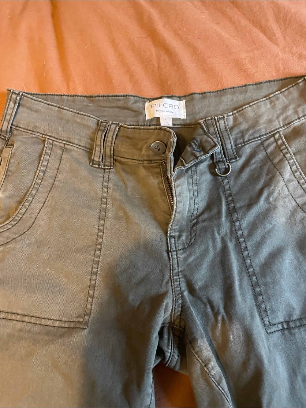 Anthropologie Pilcro Olive Green Pants